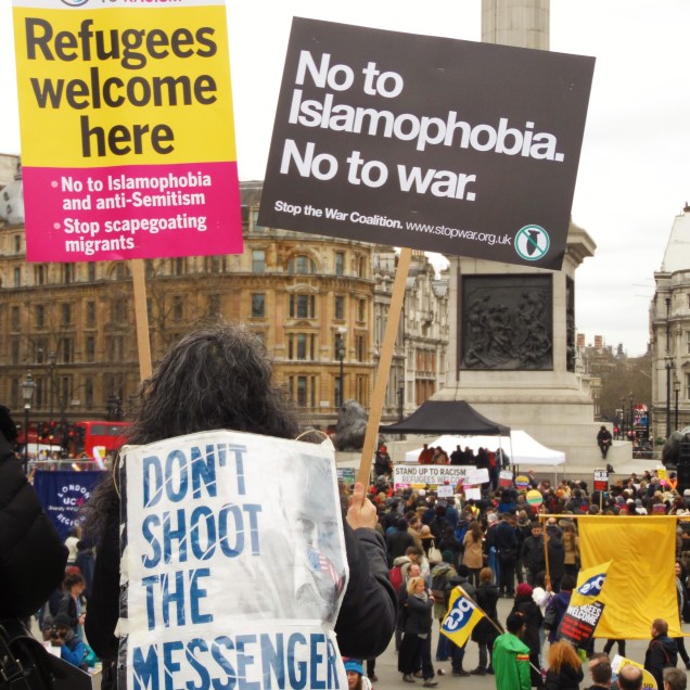 Una panoramica di Trafalgar Square vista dall'alto