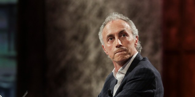 17/05/2016 Roma, Rai, trasmissione televisiva Ballaro', nella foto Marco Travaglio